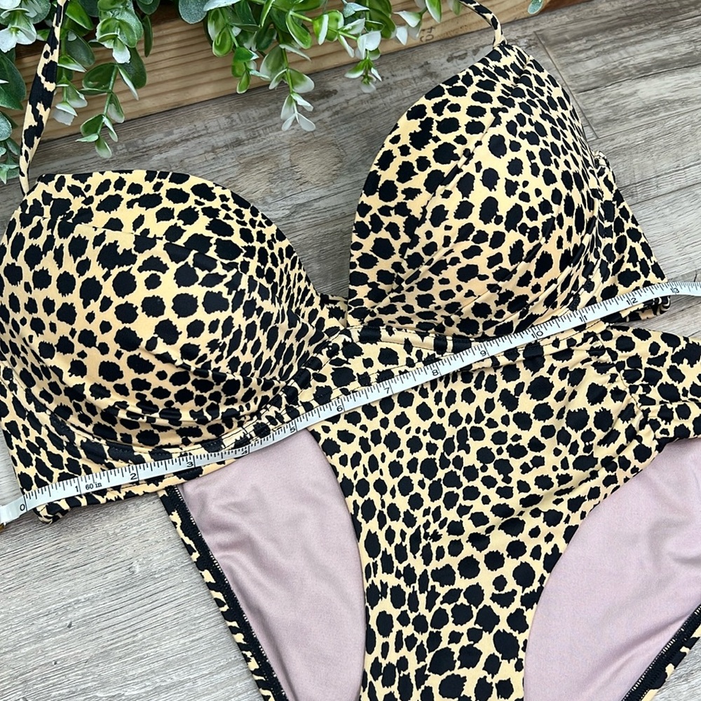 Victoria's Secret NEW Cheetah Animal Print Bikini Swim Set - Picture 15 of 16